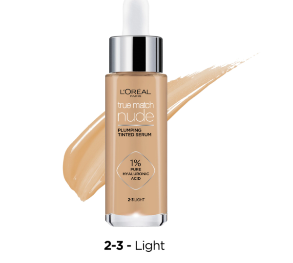 Serum redensificator infuzat cu pigmenti L'Oreal Paris True Match Nude 2-3 Light, 30 ml - imagine 3